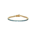 Blue topaz tennis bracelet