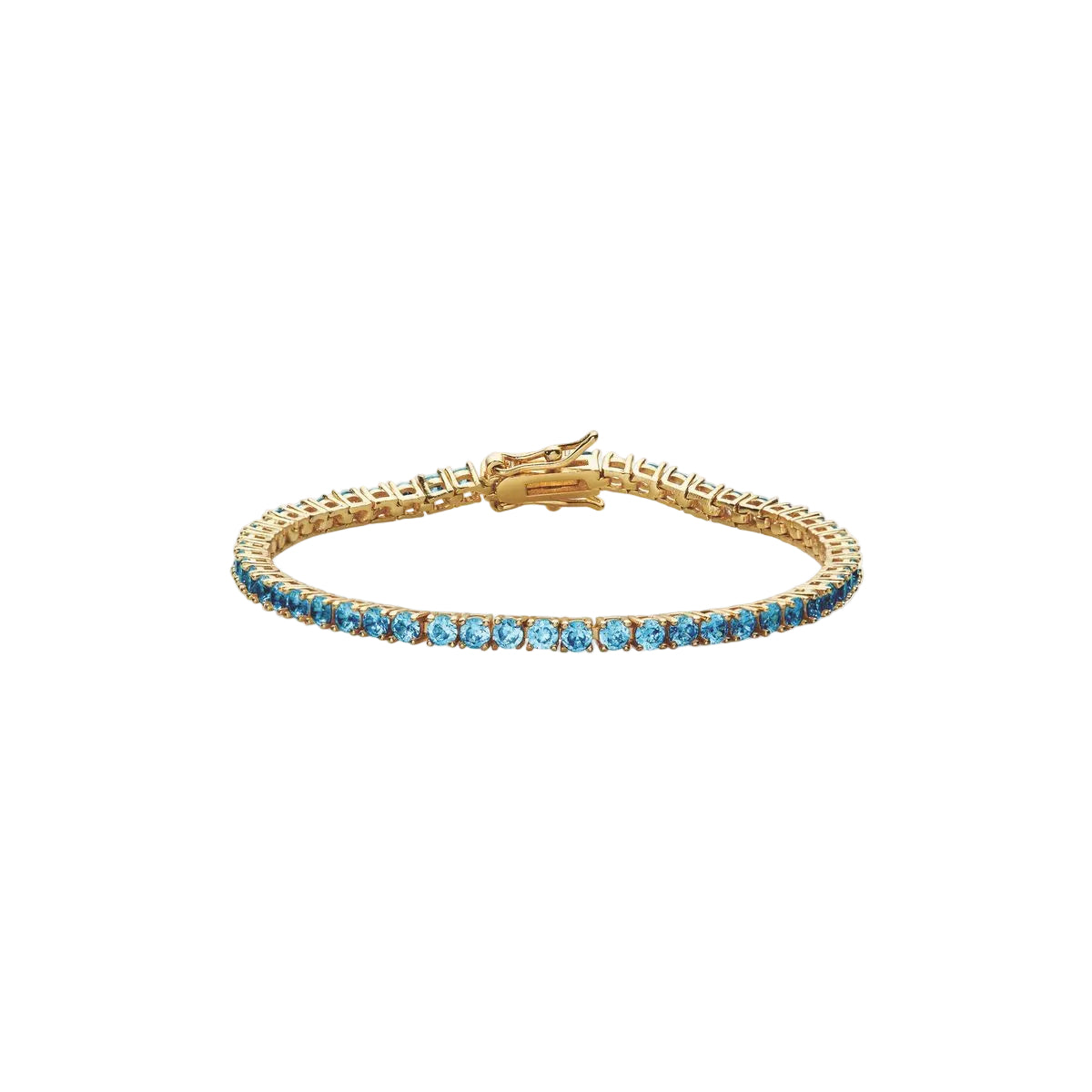 Blue topaz tennis bracelet