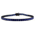 Ocean blue black tennis bracelet