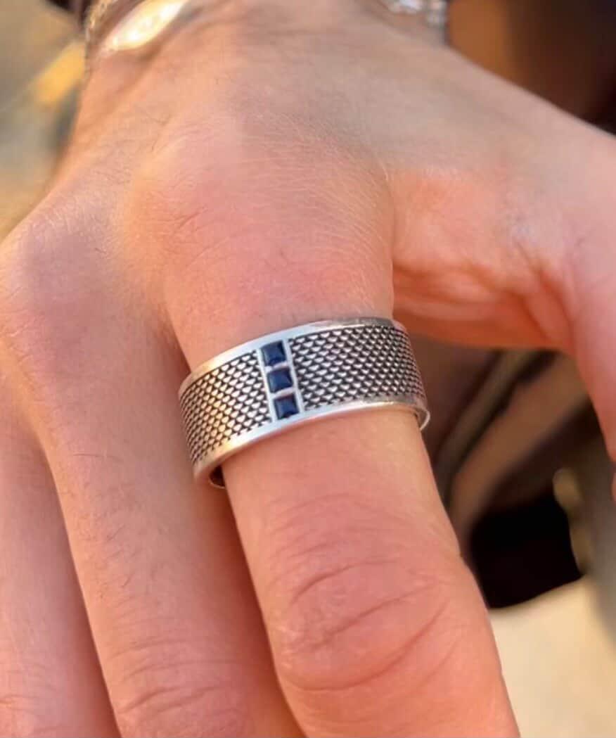 The Royal Blue Trinity Ring